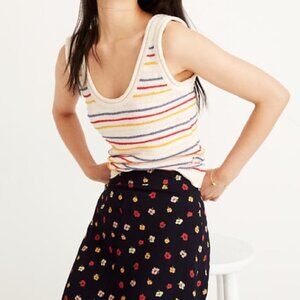 Madewell Scoop Sweater Tank in Allgood Stripe